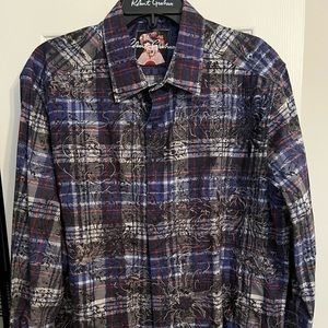 Robert Graham XXL great pattern! Embroidery